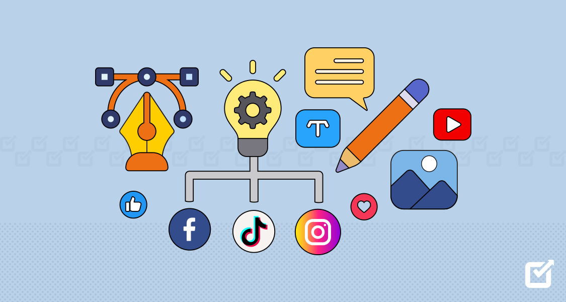 Smartphone displaying social media content